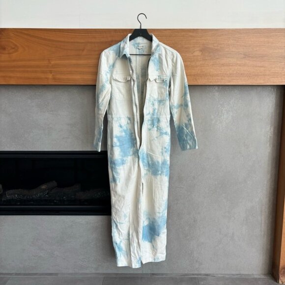 Madewell Tie Dye Front Zip Coverall Jumpsuit, Size M - Picture 7 of 15